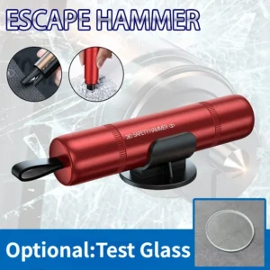 2 In 1 Car Safety Hammer Emergency Glass Breaker Cut The Seat Belt  High Hardness Tungsten Steel Rescue Tool Auto Accessories 1