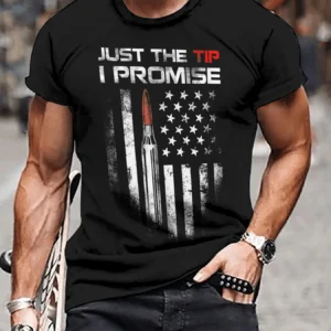 Summer best-selling fashion vintage T-shirt American flag Harajuku street style men's crew-neck short-sleeved top clothing 1