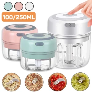 Electric Kitchen Food Chopper Mini Garlic Masher Crusher USB Portable Meat Grinder Vegetable Chopper For Kitchen Gadgets 1